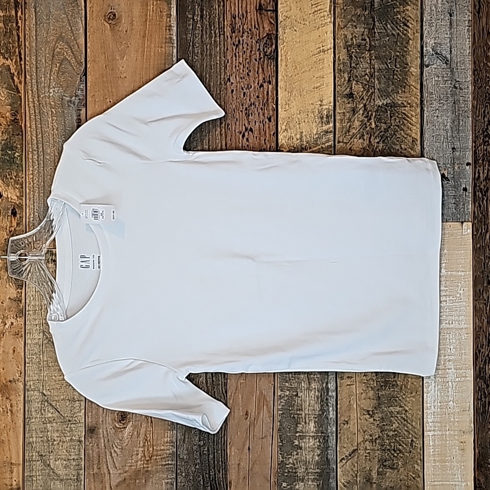 Gap Modern Crew Neck T-Shirt XS Petite White
